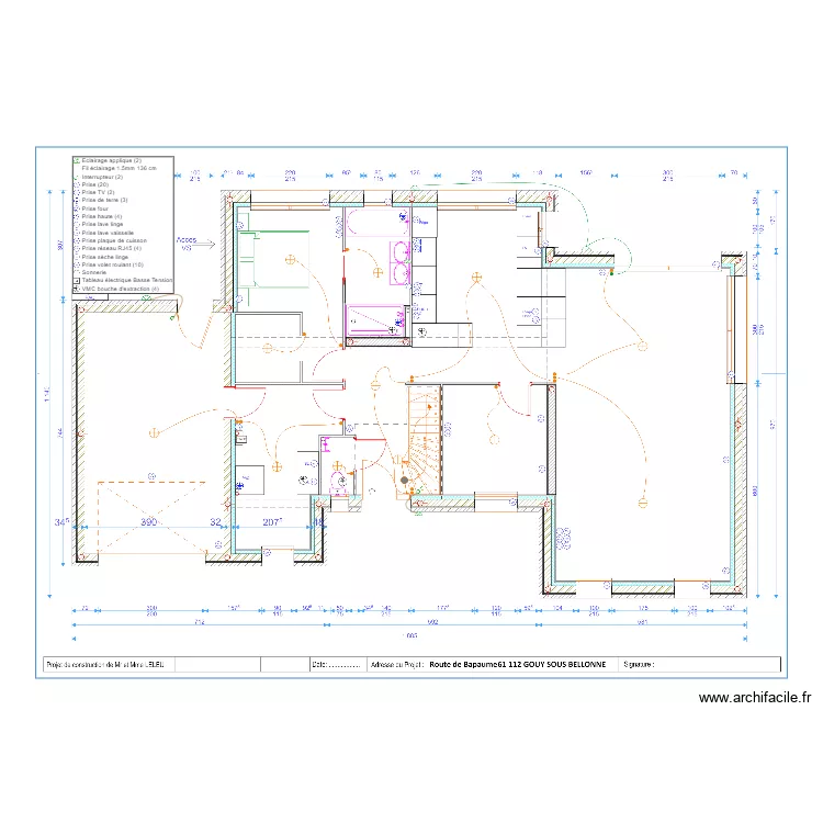 LELEU. Plan de 