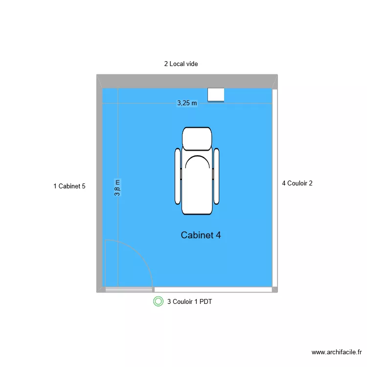 10516 Cabinet 4. Plan de 