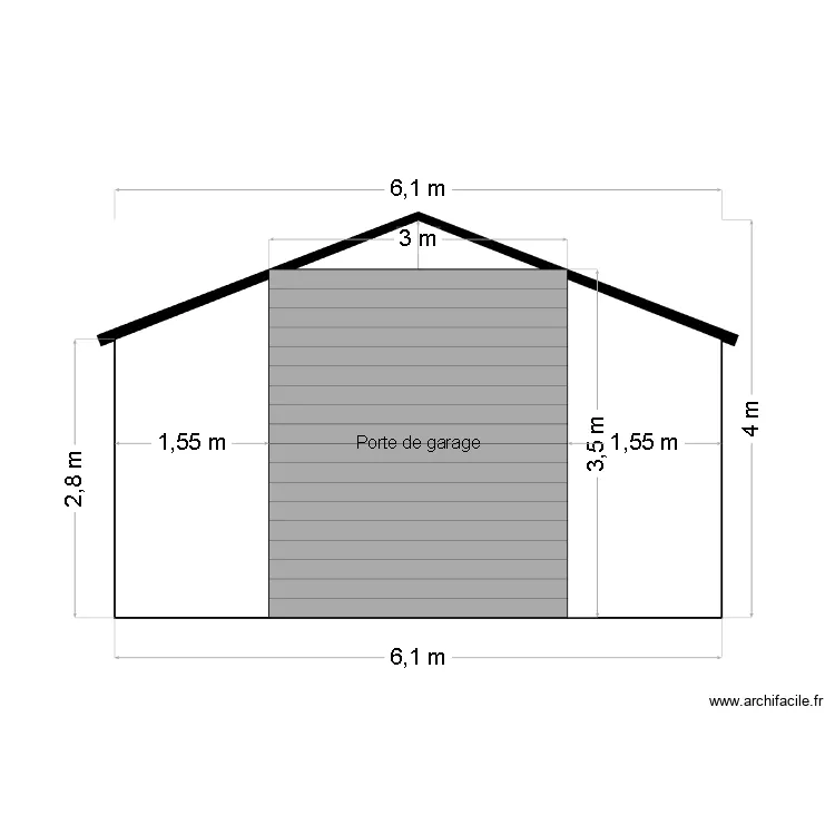 FACADE AVANT . Plan de 
