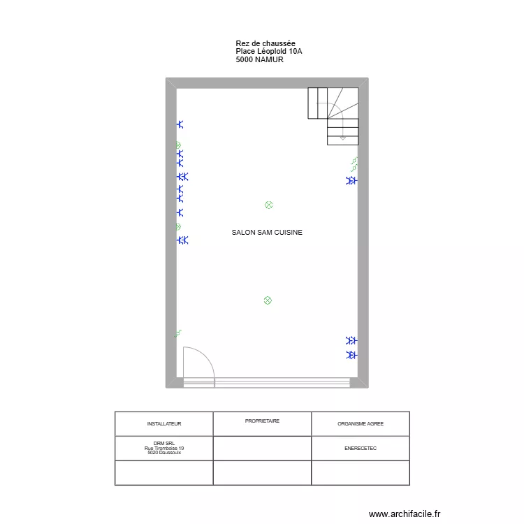 rez place leopold. Plan de 