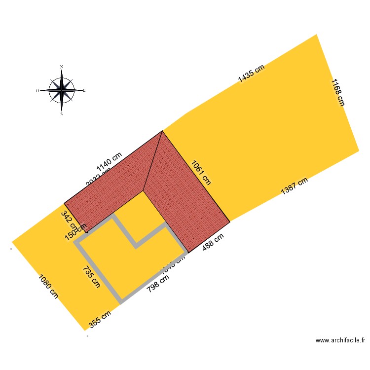 Plan masse Good 2. Plan de 4 pièces et 166 m2