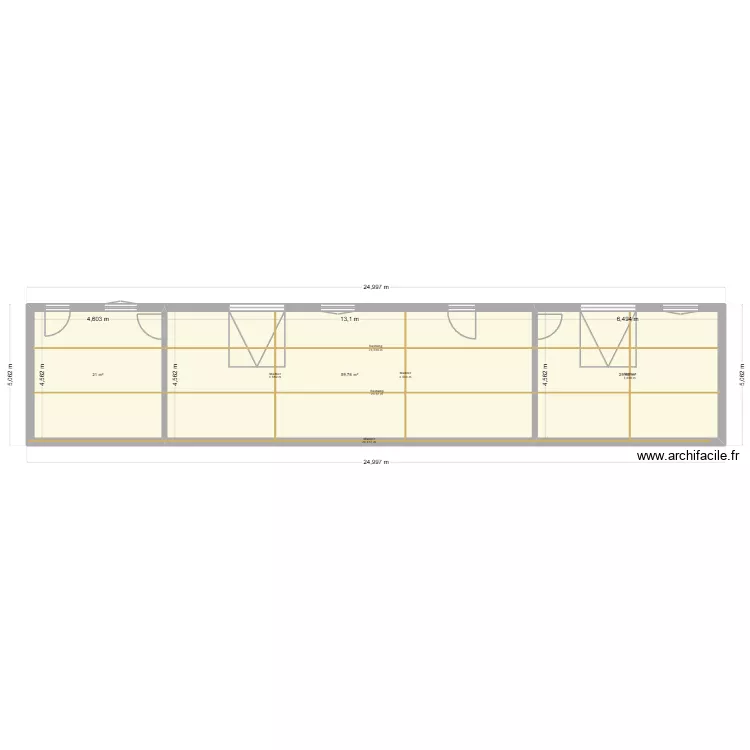 NICOLE HANNEQUIN. Plan de 3  et 110 m²