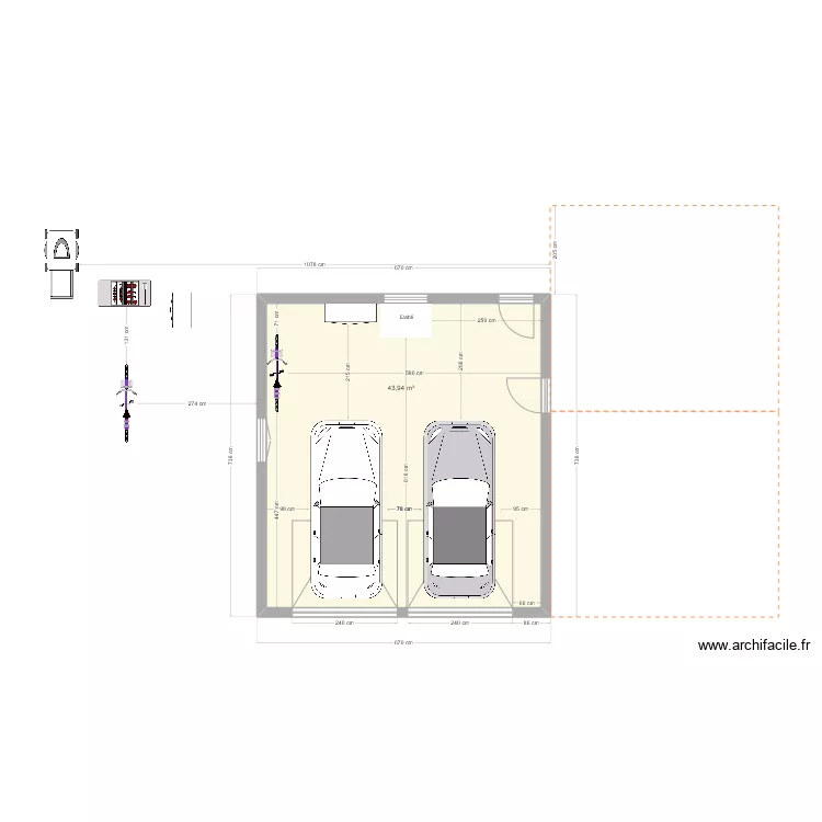 Garage 2. Plan de Garage 2. Plan de