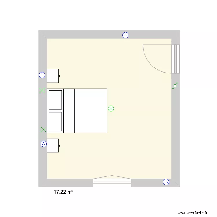 chambre invité. Plan de 1 et 17 m² chambre invité. Plan de 1 et 17 m²