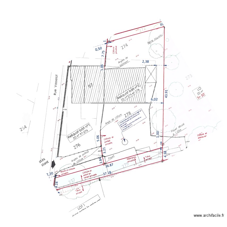 plan terrain. Plan de 0 pièce et 0 m2