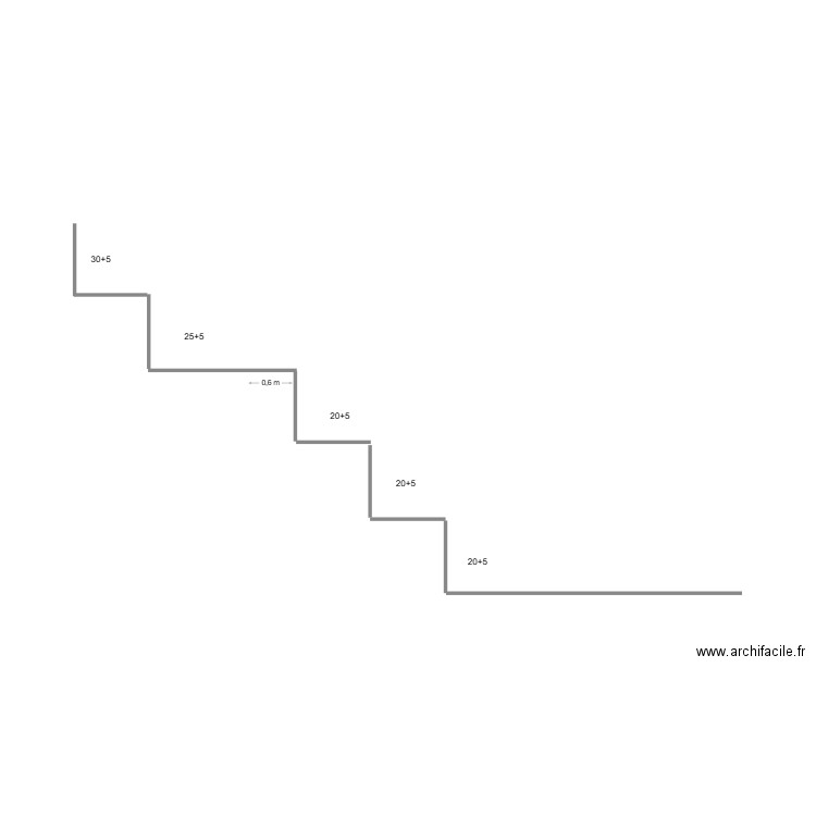 escalier. Plan de 0 pièce et 0 m2