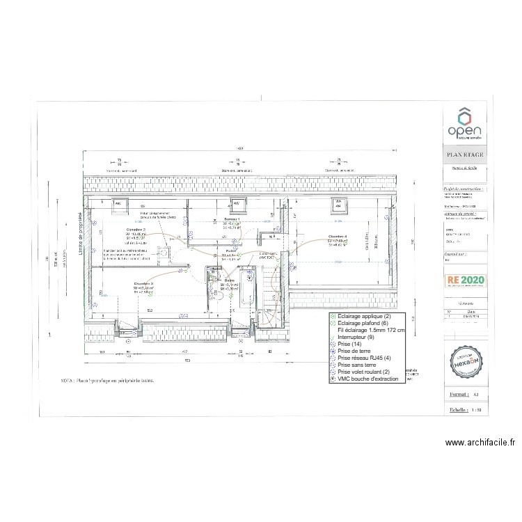 COLCHIDE ETAGE. Plan de 0 pièce et 0 m2