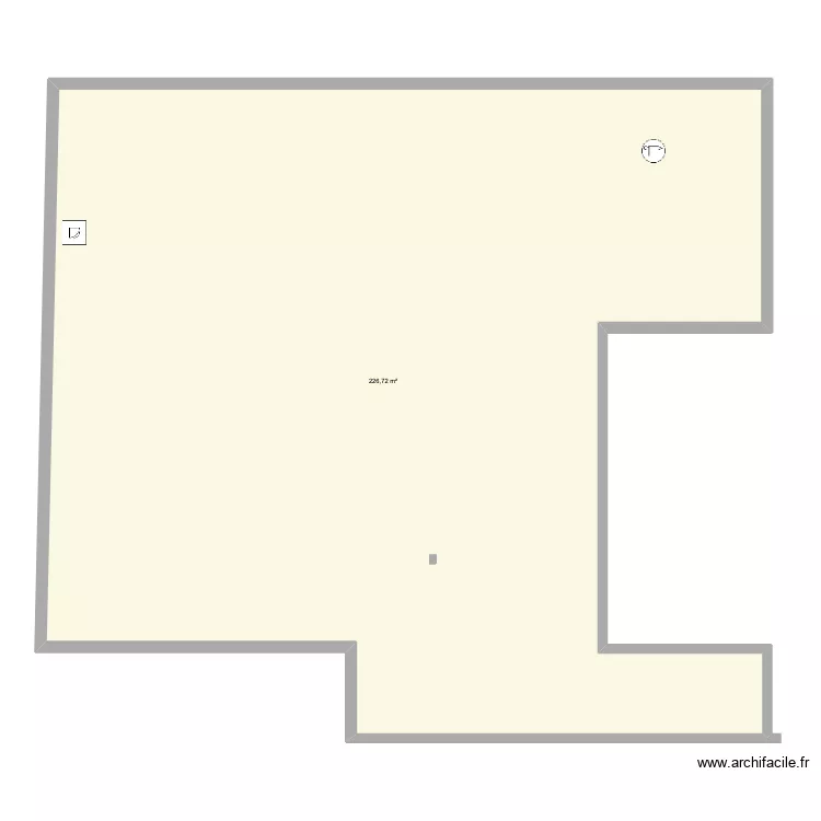 ARROSAGE. Plan de 1  et 227 m²