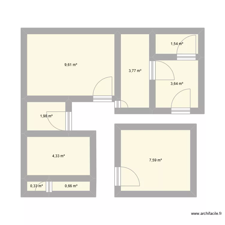 infirmerie. Plan de 9 et 33 m² infirmerie. Plan de 9 et 33 m²