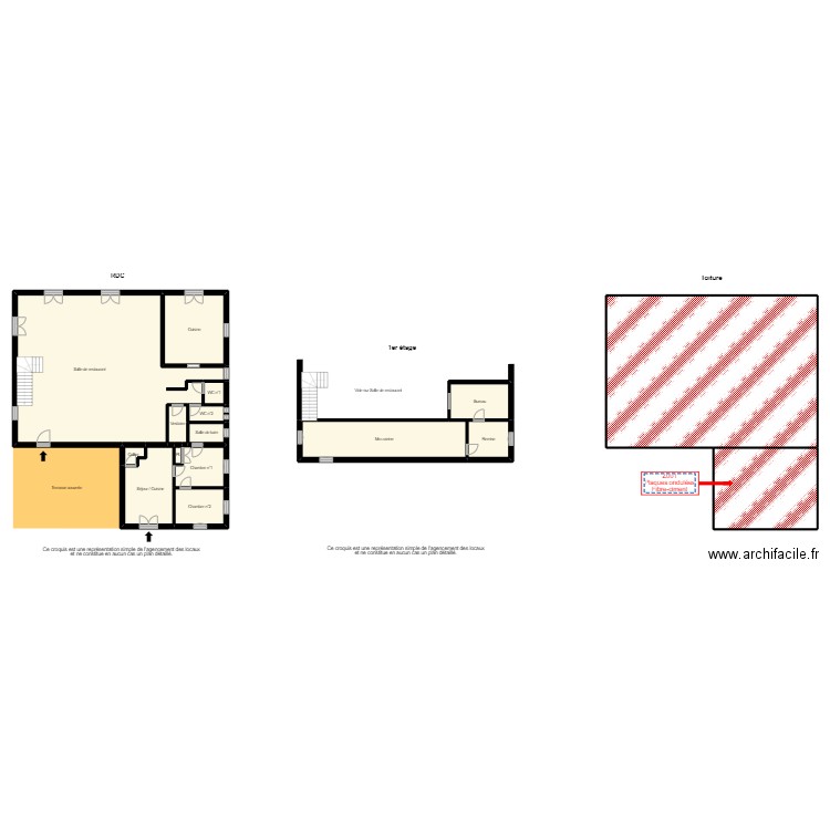 59 - PIOLLET & AIT TALLEB. Plan de 16 pièces et 542 m2