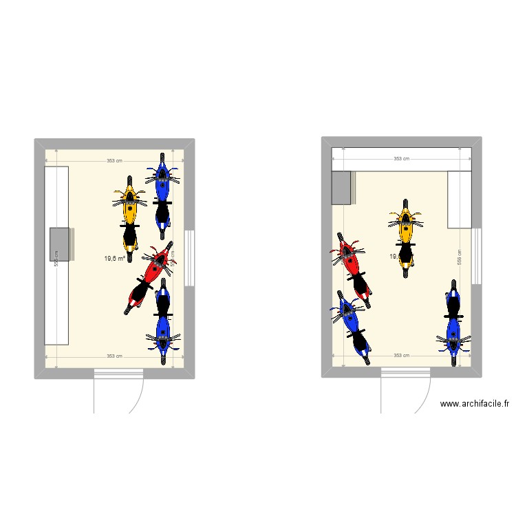 zzzz. Plan de 2 pièces et 39 m2
