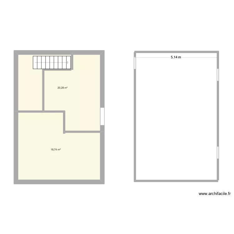 projet 1 petite grange. Plan de 