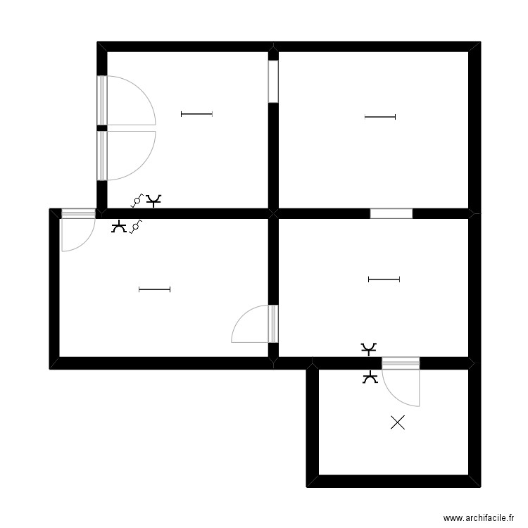 Tournai 118  cave. Plan de 5 pièces et 59 m2