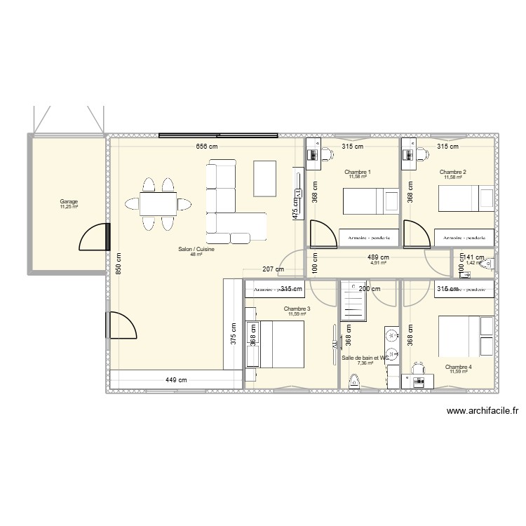 Construction. Plan de 0 pièce et 0 m2