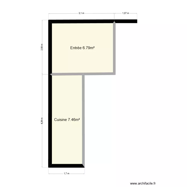 Rénovation appartement Parisien. Plan de 2 et 13 m² Rénovation appartement Parisien. Plan de 2 et 13 m²