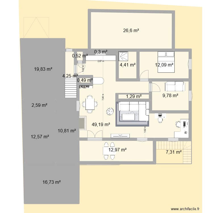 Achat Chalamont. Plan de 30 pièces et 373 m2
