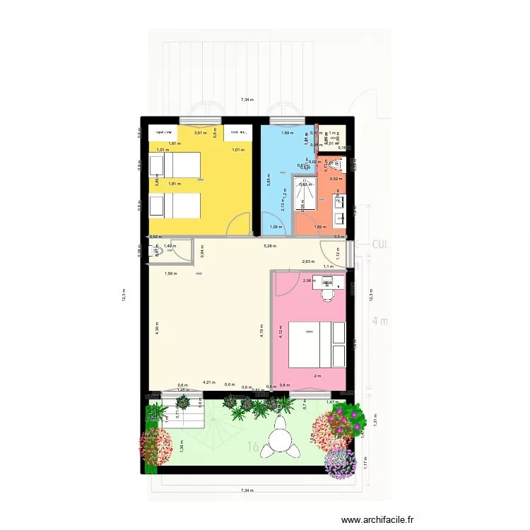 testSDB. Plan de 8 et 76 m² testSDB. Plan de 8 et 76 m²