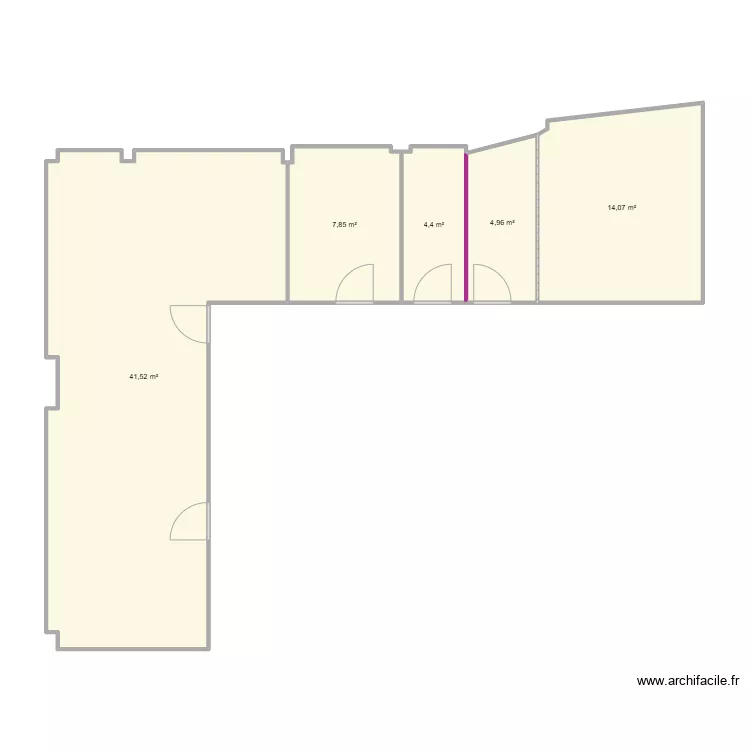 SCHMITT NEY GENNEVILIERS. Plan de 