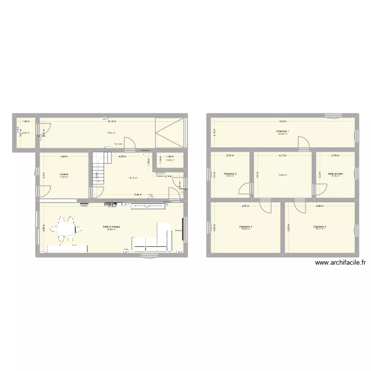 Haaltert. Plan de 12  et 184 m²