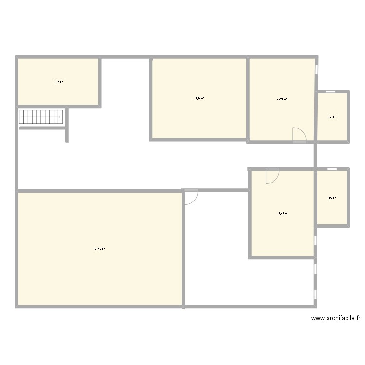ndayane. Plan de 7 pièces et 159 m2