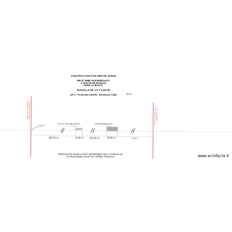 DP 3 HEASEBEROUCK. Plan de 0 pièce et 0 m2