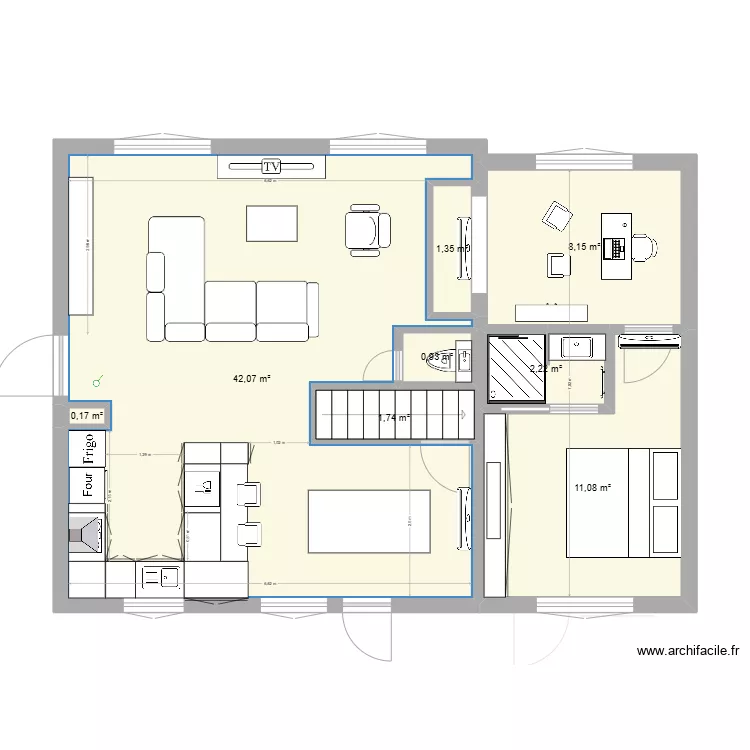 Plan sur test 45. Plan de 