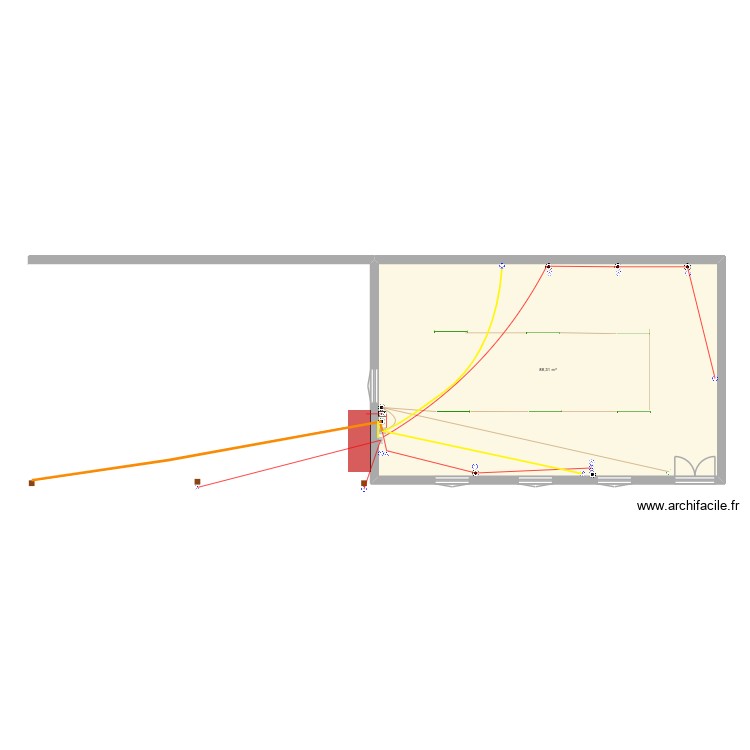 MENUISERIE. Plan de 1 pièce et 88 m2