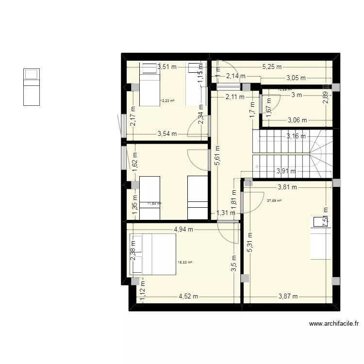 goussine dj. Plan de 5 et 89 m² goussine dj. Plan de 5 et 89 m²