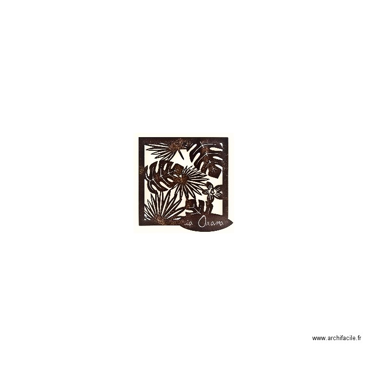 Plaque Iaorana. Plan de 0 pièce et 0 m2