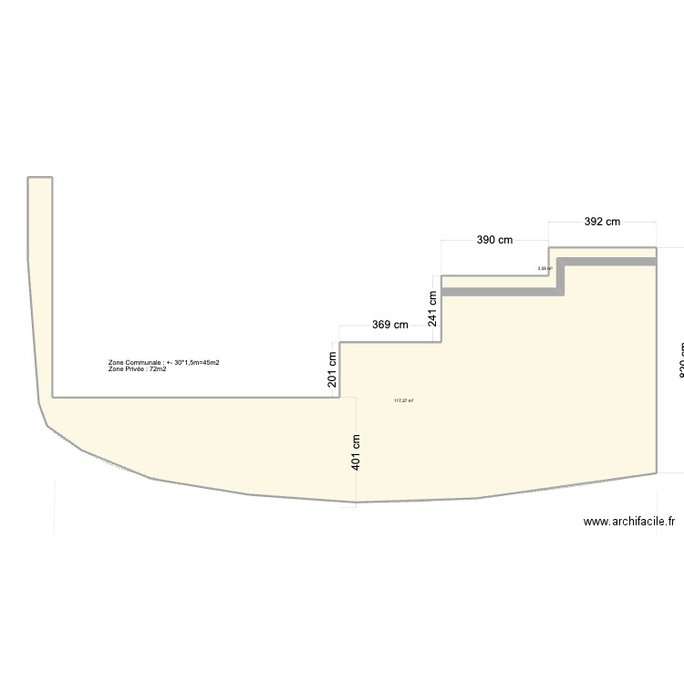 Façade Maison. Plan de 0 pièce et 0 m2
