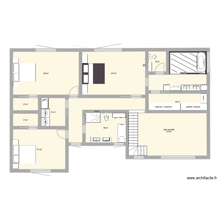 maison Rawdon. Plan de 0 pièce et 0 m2