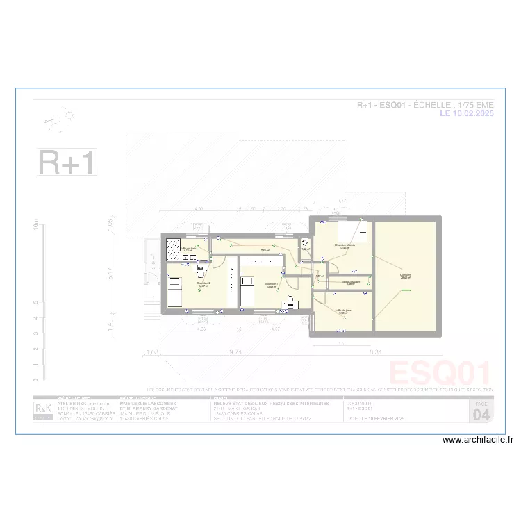 LAC BLEU Plan R+1 Final. Plan de 