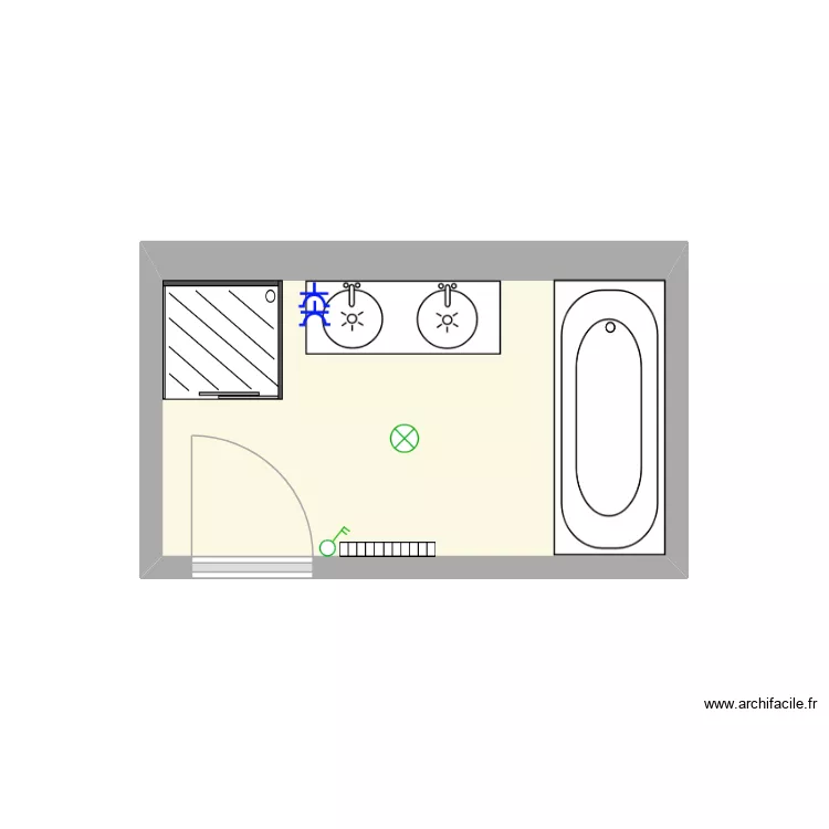 sdbchampion. Plan de 2  et 12 m²