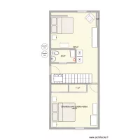 V 2 chambres : mini sdb + chambre enfant