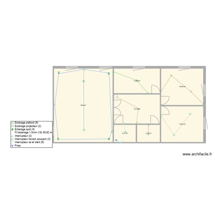 maison. Plan de 0 pièce et 0 m2