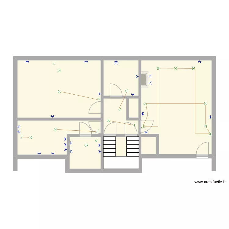 Zakaria. Plan de 8  et 78 m²