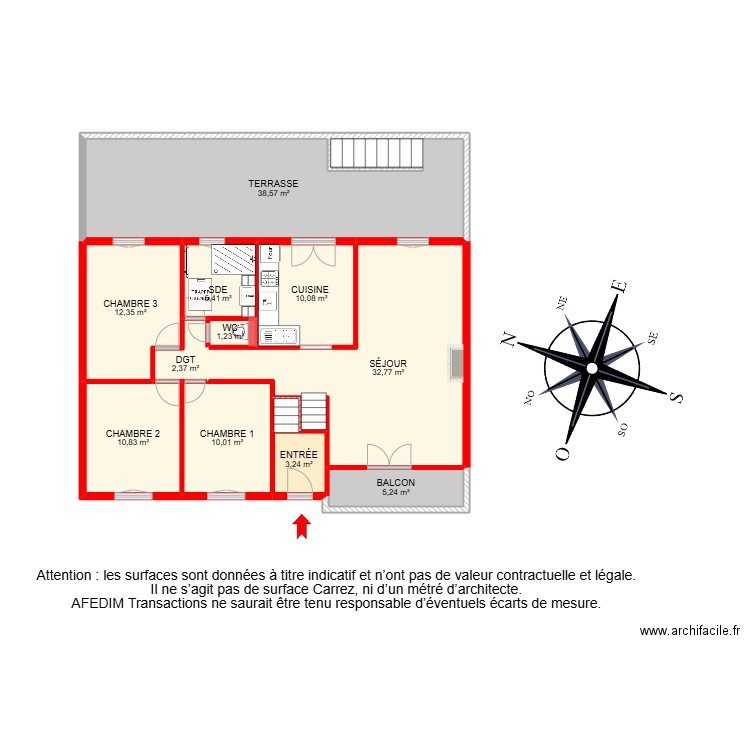 BI 28867. Plan de 27 pièces et 319 m2