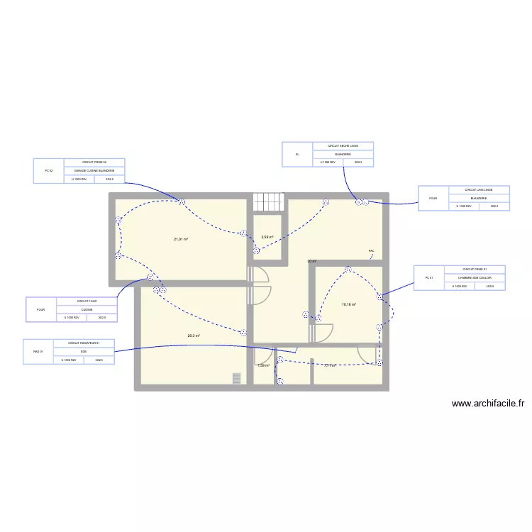 RDC BRUNO PRISES. Plan de 7 et 83 m² RDC BRUNO PRISES. Plan de 7 et 83 m²