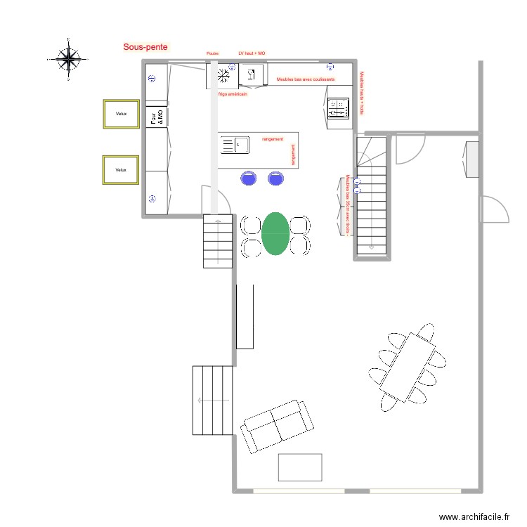 Yosemite Cuisine LOULETTE. Plan de 0 pièce et 0 m2