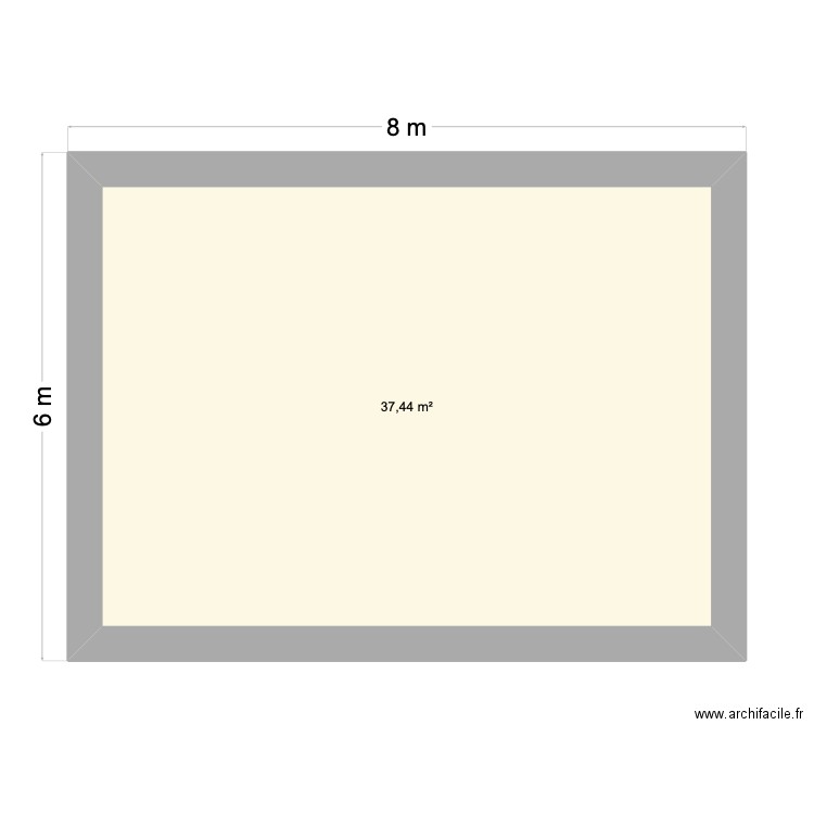 Annexe. Plan de 1 pièce et 37 m2