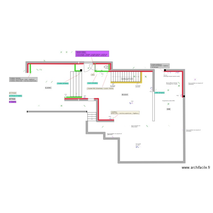 Roc Mer  - R+1 - Inter. Plan de 0 pièce et 0 m2