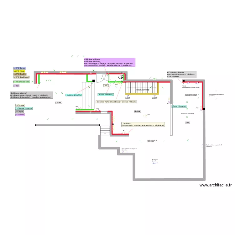 Roc Mer  - R+1 - Inter. Plan de 