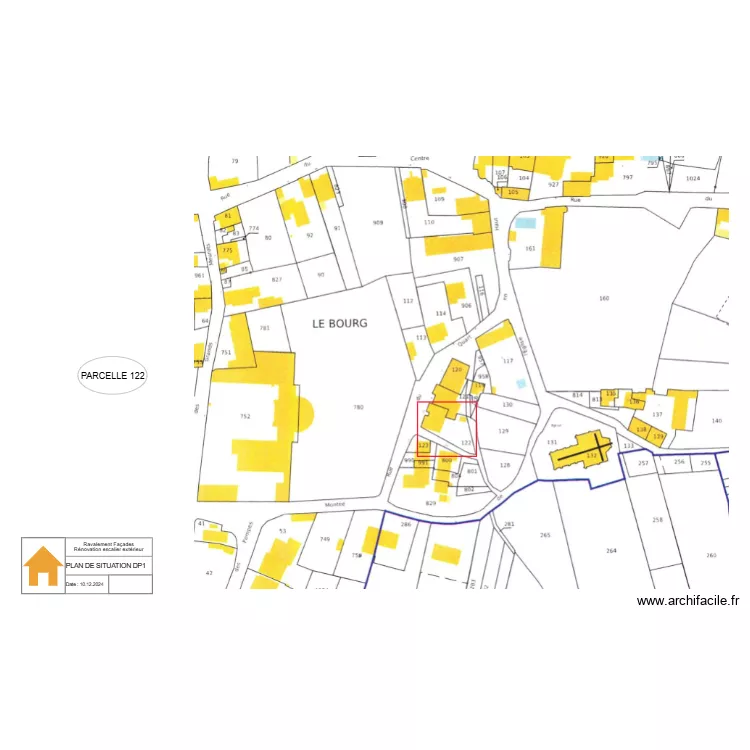 PLAN SITUATION DP1. Plan de PLAN SITUATION DP1. Plan de