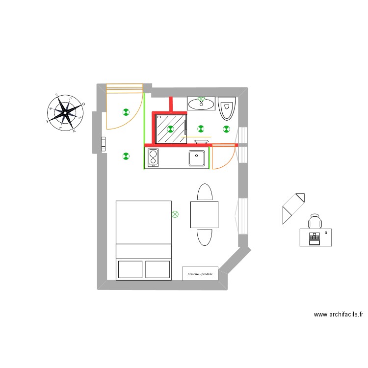 studio 6èmev3. Plan de 0 pièce et 0 m2