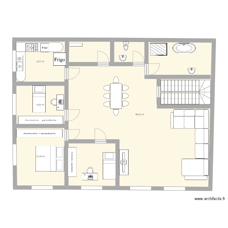 appart temara. Plan de 0 pièce et 0 m2