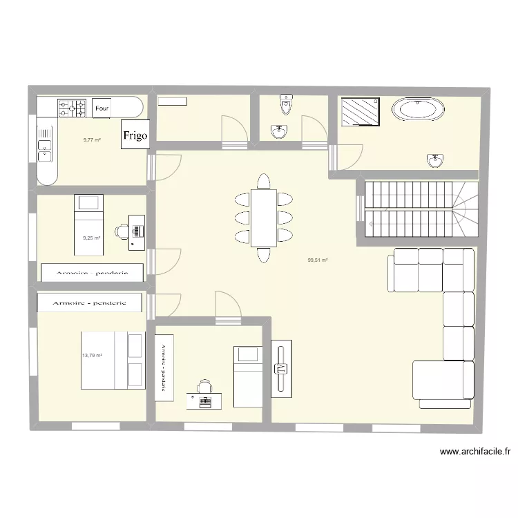 appart temara. Plan de 