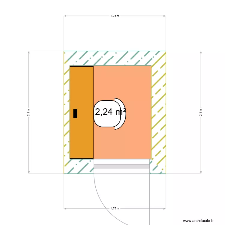 Local copieur 2&deg;. Plan de 