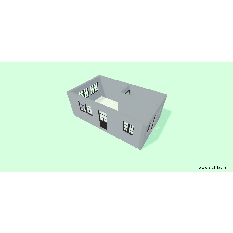 barenton. Plan de 1 pièce et 27 m2