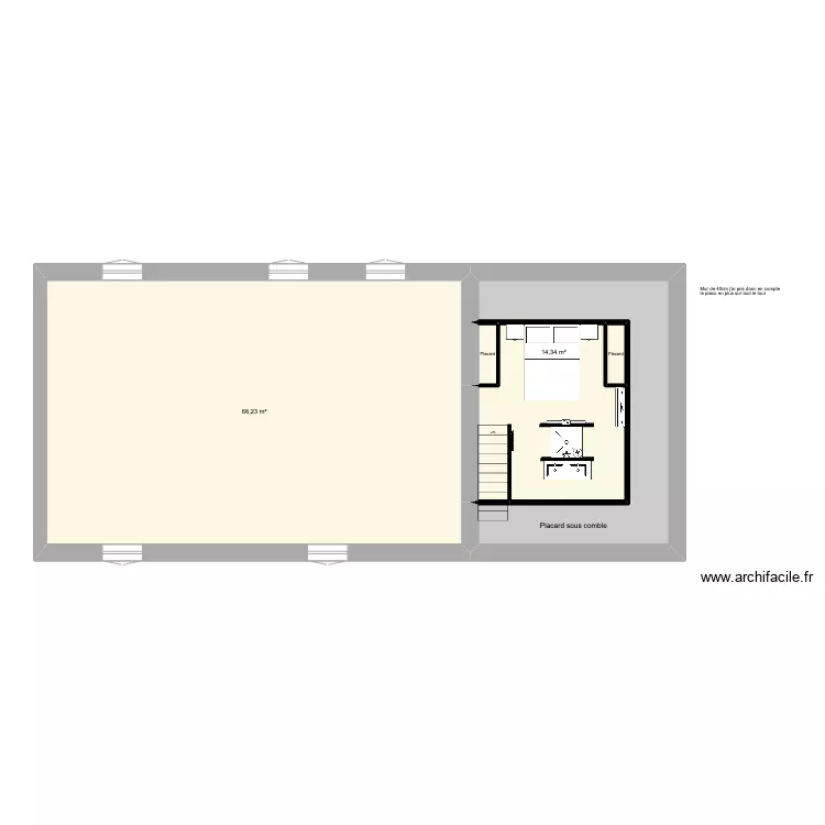 festigny VENTE 2 &eacute;tage. Plan de 