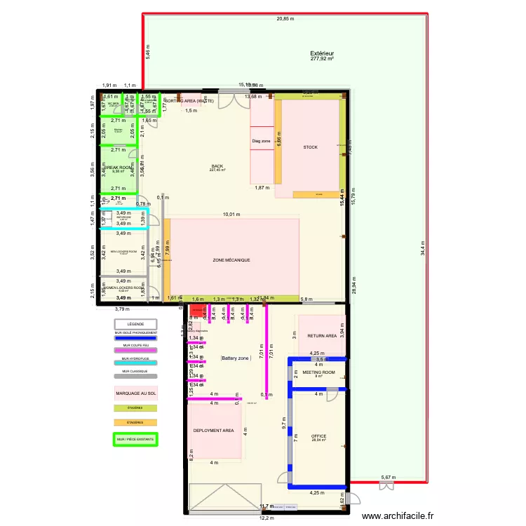 NEW WH V5. Plan de 20  et 733 m²